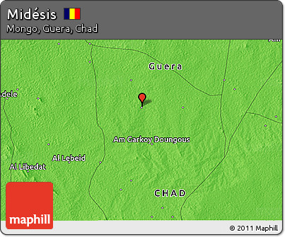 Political 3D Map of Midésis