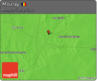 Political 3D Map of Mouray