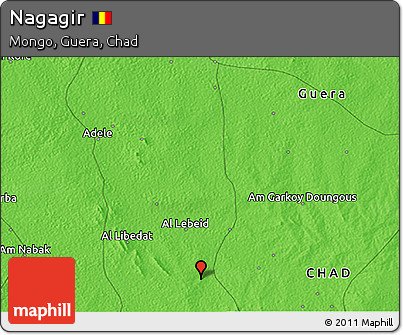 Political 3D Map of Nagagir