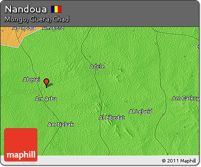 Political 3D Map of Nandoua