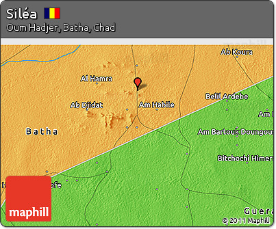 Political 3D Map of Siléa