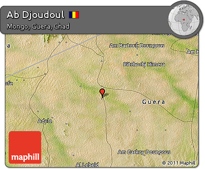 Satellite 3D Map of Ab Djoudoul
