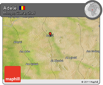Satellite 3D Map of Adélé