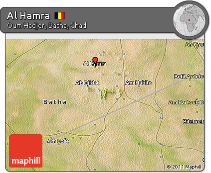Satellite 3D Map of Al Hamra