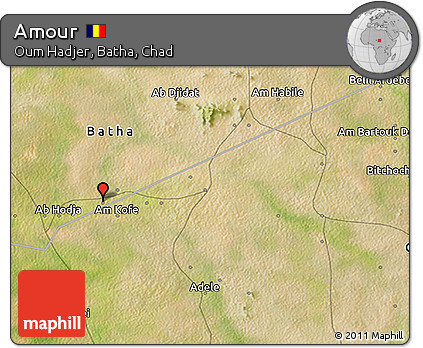 Satellite 3D Map of Amour
