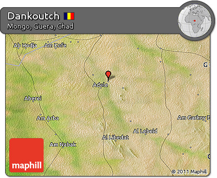 Satellite 3D Map of Dankoutch