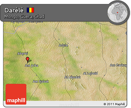Satellite 3D Map of Darélé