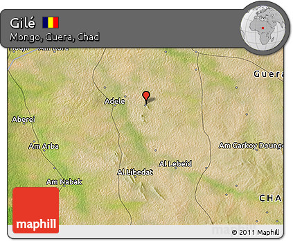 Satellite 3D Map of Gilé