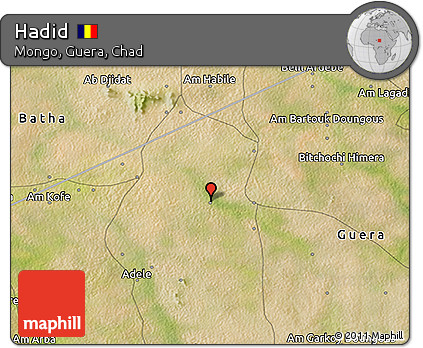Satellite 3D Map of Hadid