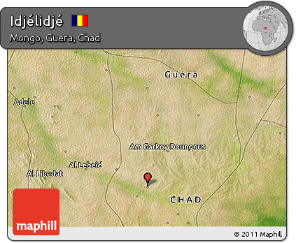 Satellite 3D Map of Idjélidjé