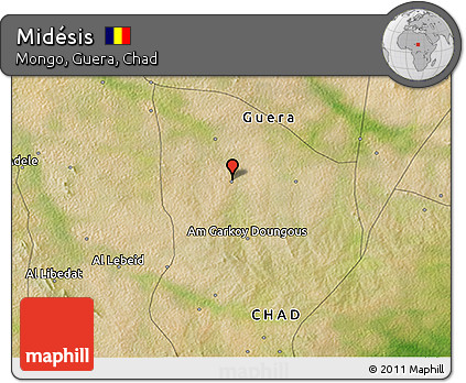 Satellite 3D Map of Midésis