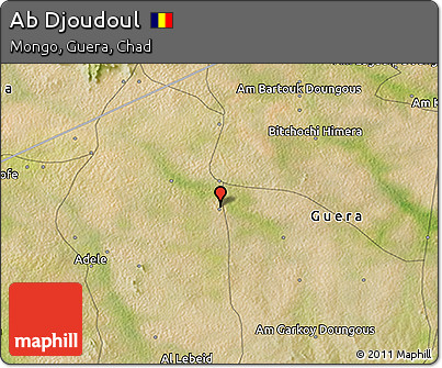 Satellite 3D Map of Ab Djoudoul