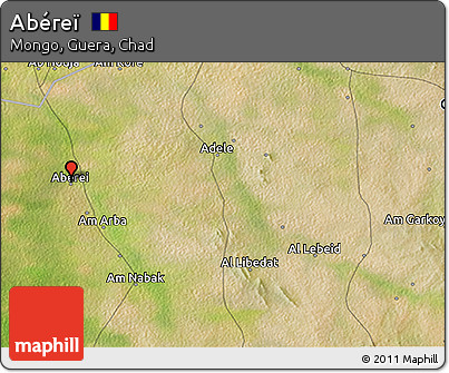 Satellite 3D Map of Abéreï