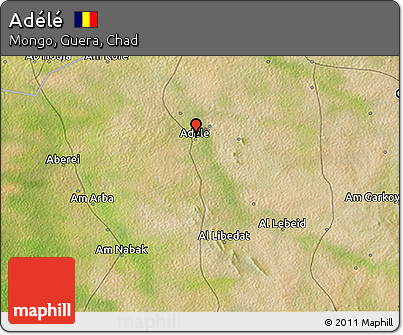 Satellite 3D Map of Adélé
