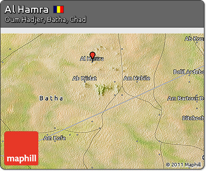 Satellite 3D Map of Al Hamra