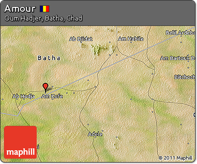 Satellite 3D Map of Amour