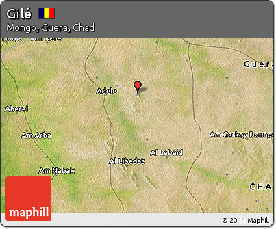 Satellite 3D Map of Gilé