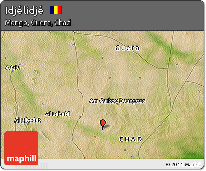 Satellite 3D Map of Idjélidjé