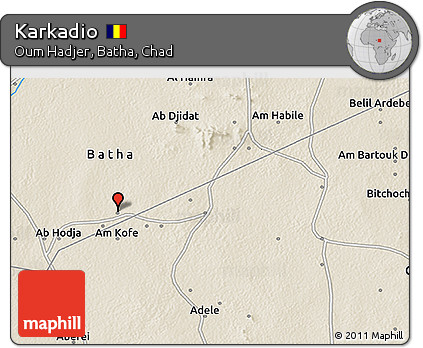 Shaded Relief 3D Map of Karkadio
