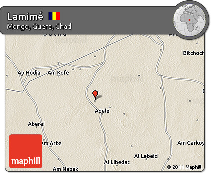 Shaded Relief 3D Map of Lamimé