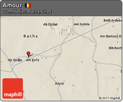 Shaded Relief 3D Map of Amour
