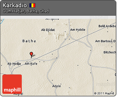 Shaded Relief 3D Map of Karkadio