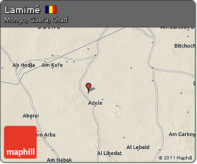 Shaded Relief 3D Map of Lamimé