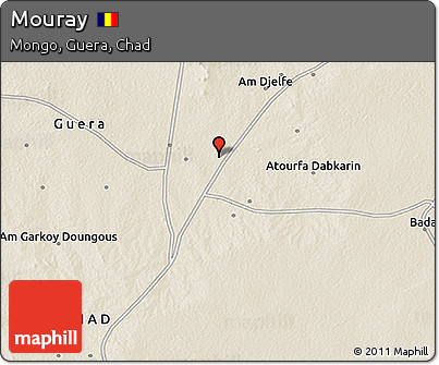 Shaded Relief 3D Map of Mouray
