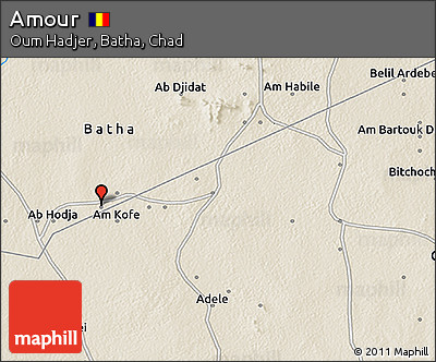 Shaded Relief 3D Map of Amour
