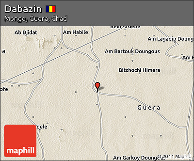 Shaded Relief 3D Map of Dabazin