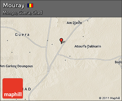 Shaded Relief 3D Map of Mouray