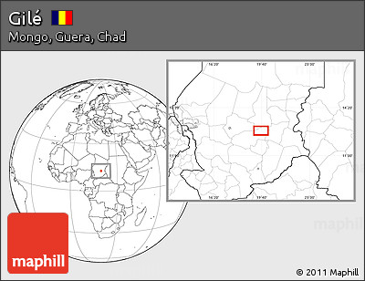 Blank Location Map of Gilé