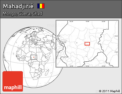 Blank Location Map of Mahadjirié