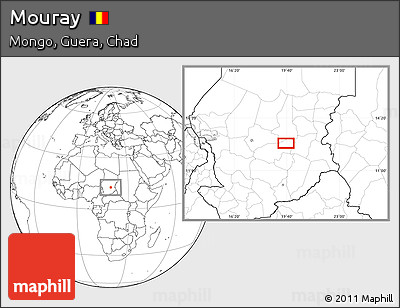 Blank Location Map of Mouray