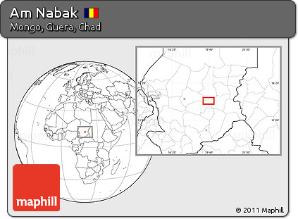 Blank Location Map of Am Nabak