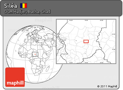 Blank Location Map of Siléa