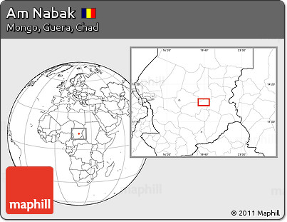 Blank Location Map of Am Nabak