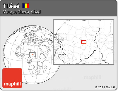 Blank Location Map of Tiléaé