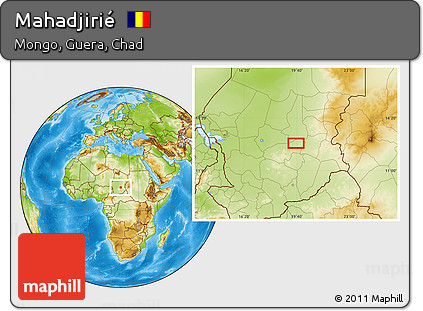 Physical Location Map of Mahadjirié