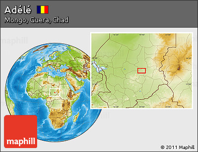 Physical Location Map of Adélé