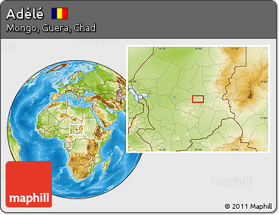 Physical Location Map of Adélé