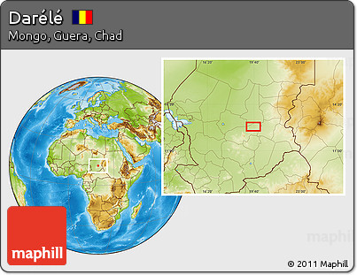 Physical Location Map of Darélé