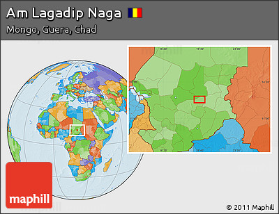 Political Location Map of Am Lagadip Naga