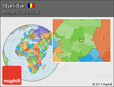 Political Location Map of Idjélidjé