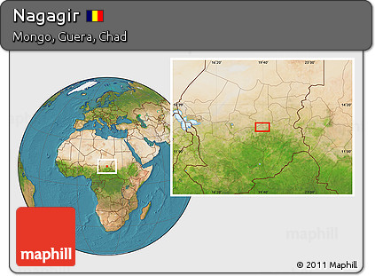 Satellite Location Map of Nagagir