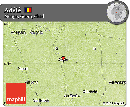 Physical Map of Adélé