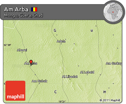 Physical Map of Am Arba