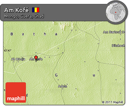 Physical Map of Am Kofé