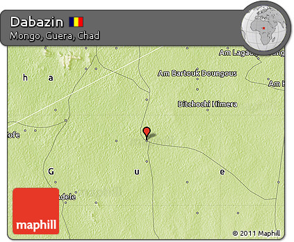 Physical Map of Dabazin