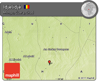 Physical Map of Idjélidjé